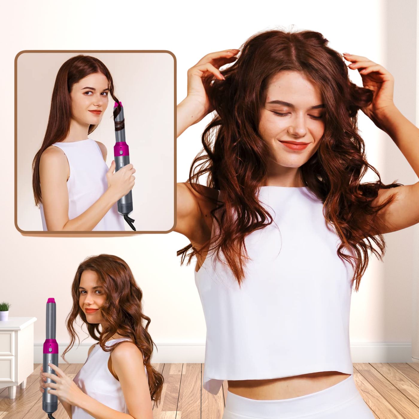 Set de rizador de pelo 5 en 1 Drumstone Summer