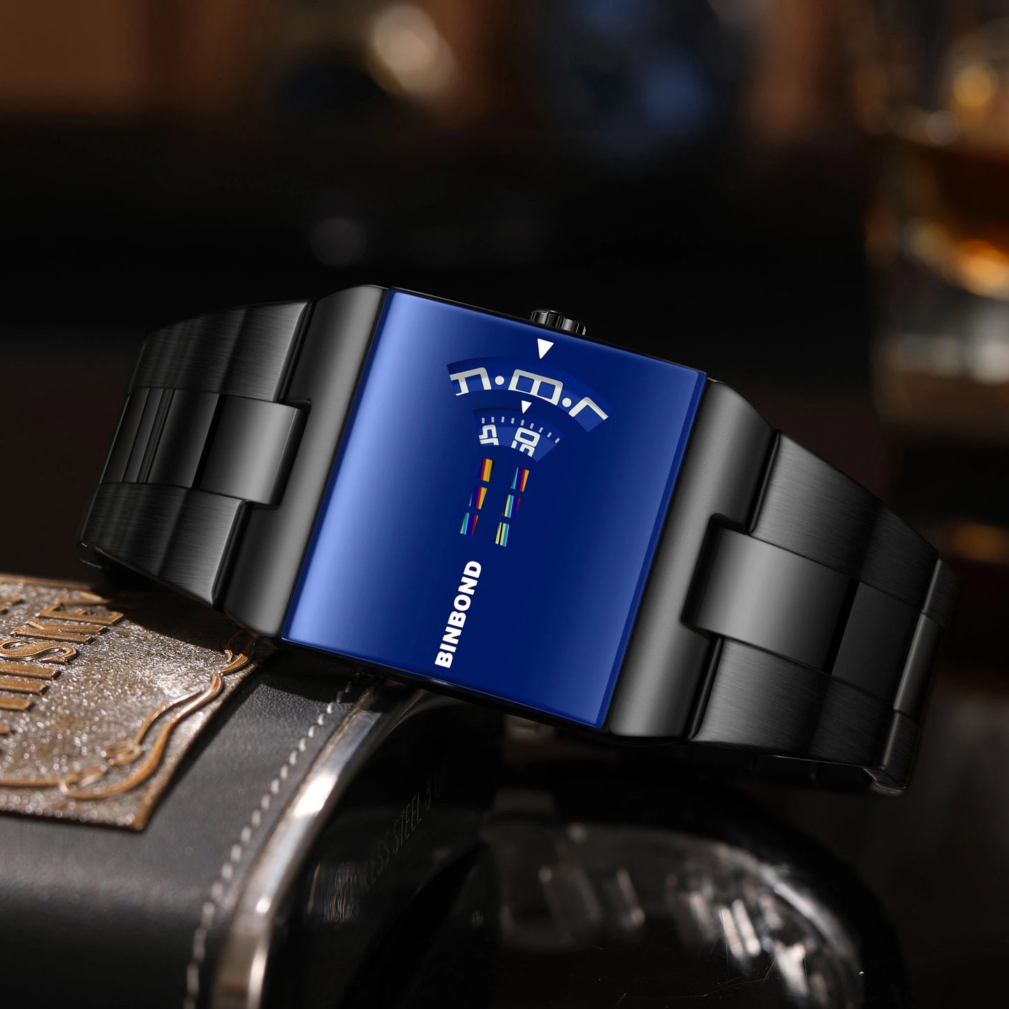 Binbond B676 676 New Trending Rectangle Men Watch Wholesale Quartz Stainless Steel Strap Business Casual Wristwatch For Male - Buy Product on Alibaba.com