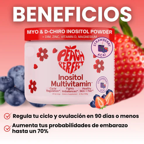 🍓Peach Fertility® – El multivitamínico que regula tu ciclo y aumenta tus posibilidades de embarazo