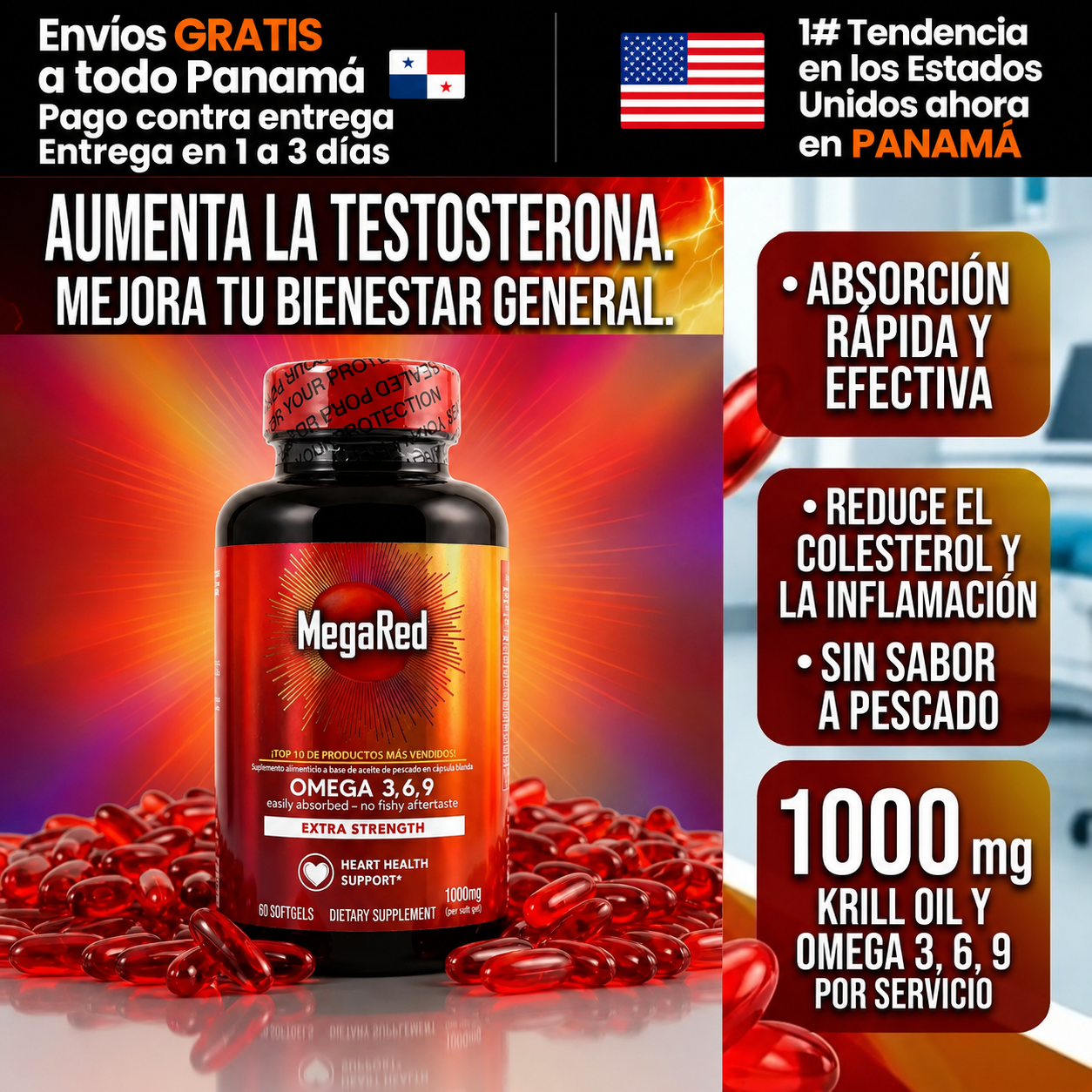 MEGA RED 3-6-9 | Apoyo ideal para tu energía, corazón y bienestar diario
