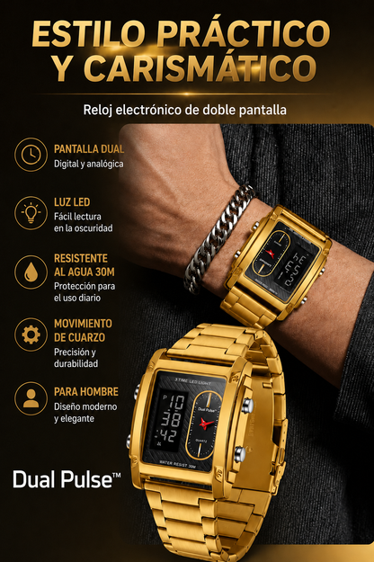 Dual Pulse™ Oro en tu muñeca, éxito en tu imagen