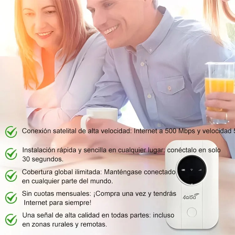 MiniRouter 5G Portátil – Internet Alta Velocidad en Cualquier Lugar Donde Vayas