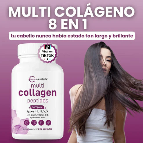 Multi colageno - Recupera tu cabello fuerte y brillante en solo 30 días
