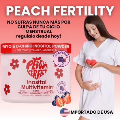 🍓Peach Fertility® – El multivitamínico que regula tu ciclo y aumenta tus posibilidades de embarazo