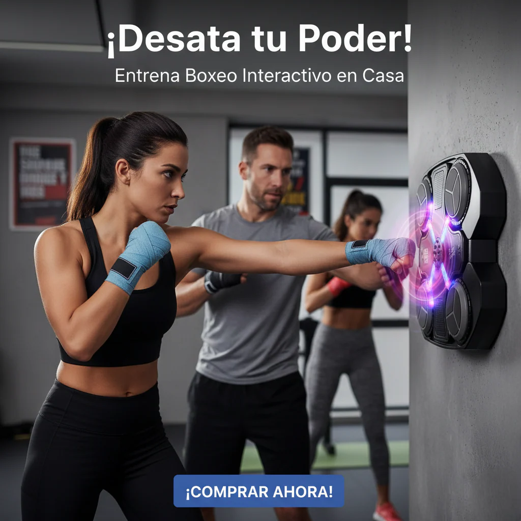 PANEL DE BOXEO MUSICAL BLUETOOTH + GUANTILLAS MMA DE REGALO
